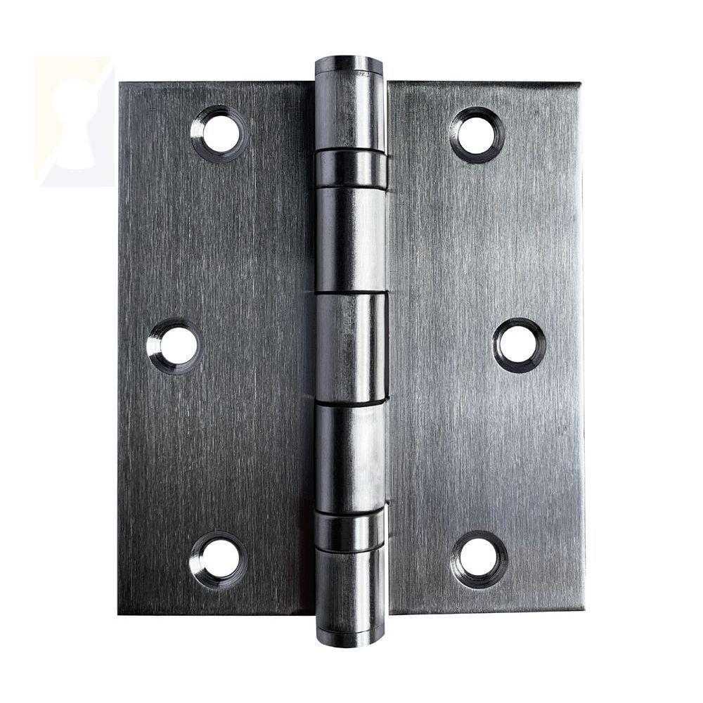 Dobradiça Escovada C-reto Inox Com Rolamento 3 ½ X 3 - 1