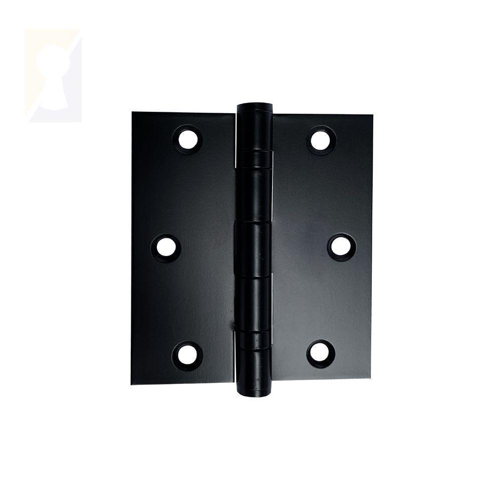 Dobradiça Preta C-reto Inox Com Rolamento 3 X 2 ½ - 1