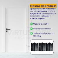 Dobradiça Preta C-reto Inox Com Rolamento 3 X 2 ½ - 3