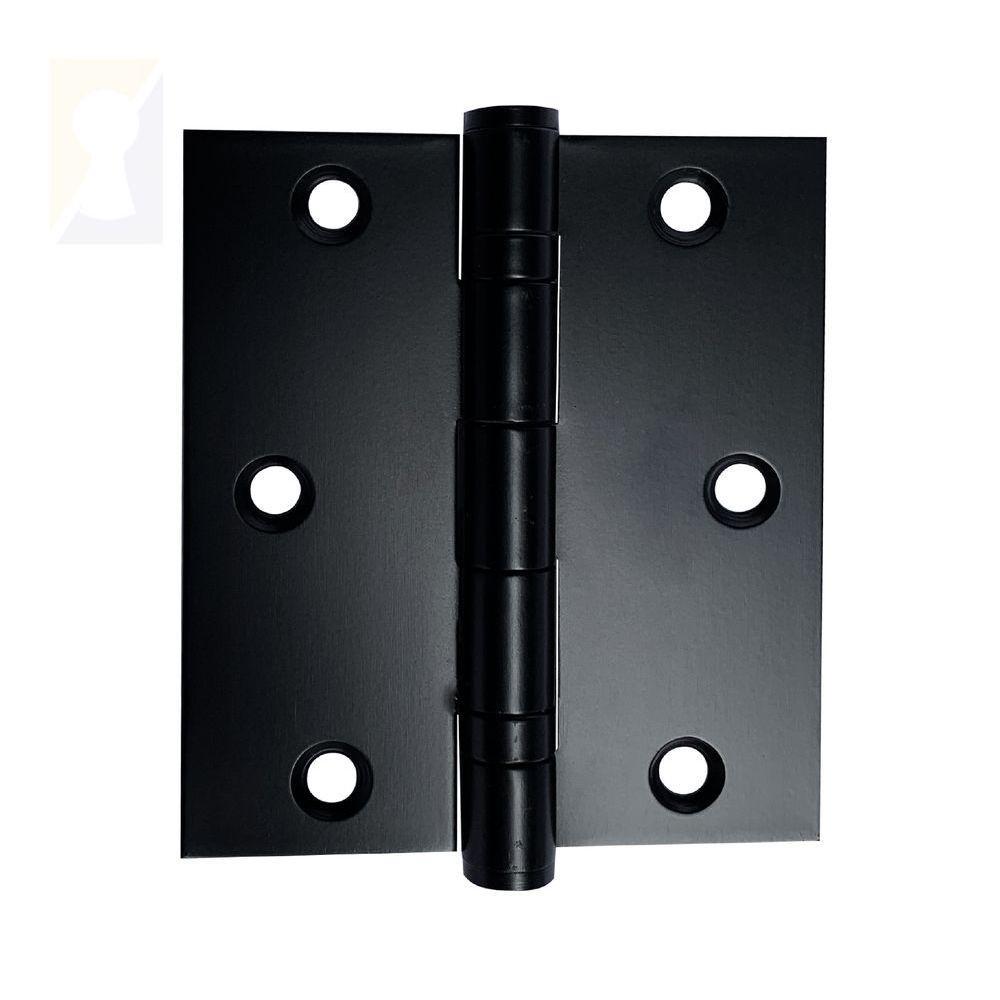 Dobradiça Preta C-reto Inox Com Rolamento 3 ½ X 3 - 1