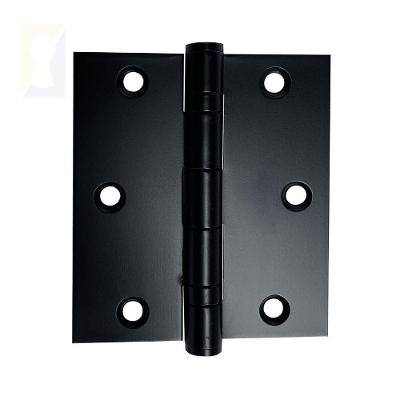 Dobradiça Preta C-reto Inox Com Rolamento 3 ½ X 3