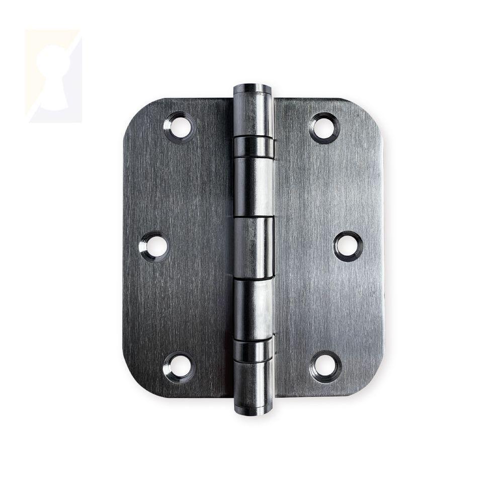 Dobradiça Escovada C-redondo Inox Com Rolamento 3 X 2 ½ - 1