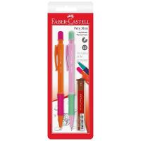 Lapiseira Poly Slim 0.5mm 2 Unidades Faber-castell Rosa E Laranja - 1