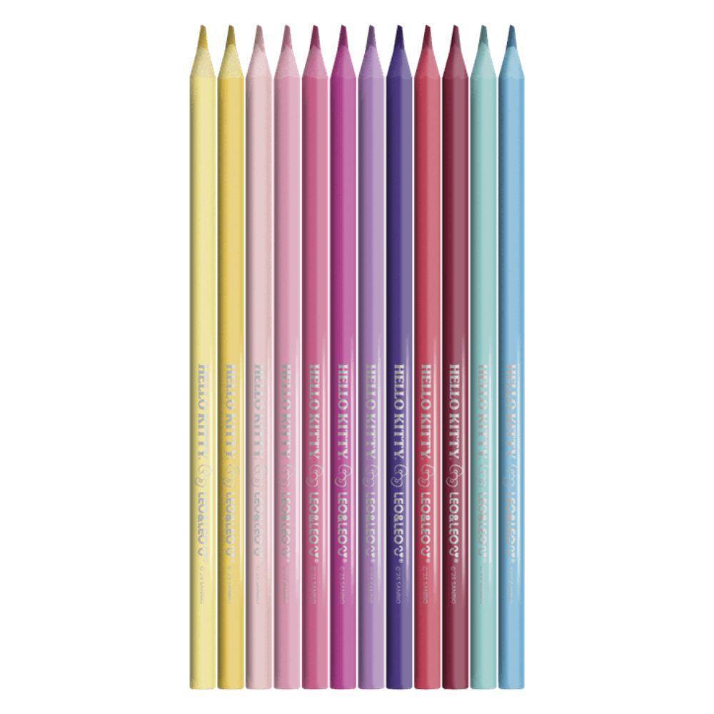 Lápis De Cor Hello Kitty 12 Cores Leo&leo - 2