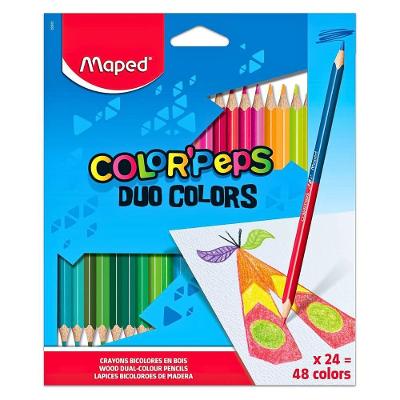 Lápis De Cor Color'peps 24 Lápis/48 Cores Duo Maped