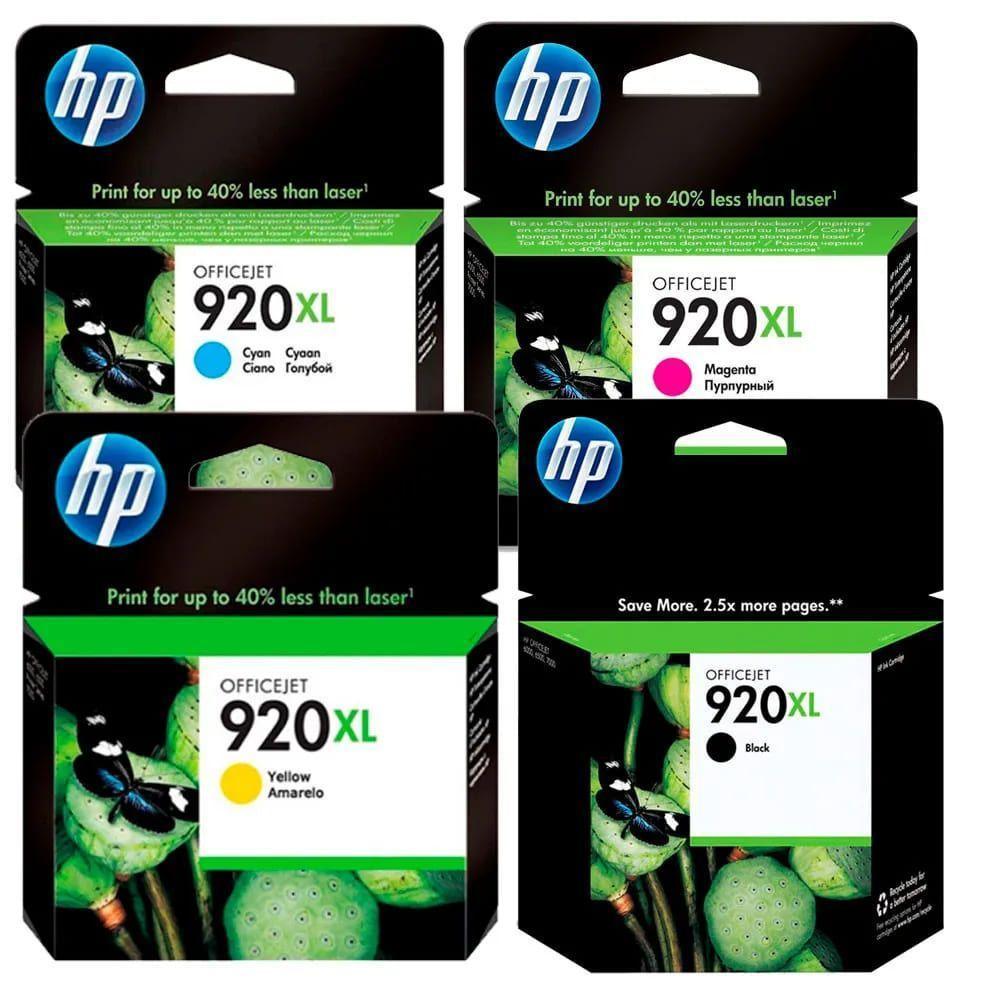 Cartucho Hp 920xl Conjunto 4 Cores 6000 6500 E709c 7500a - 1