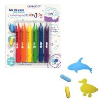 Giz De Cera Retrátil Banho 6 Cores Leo&leo - 2