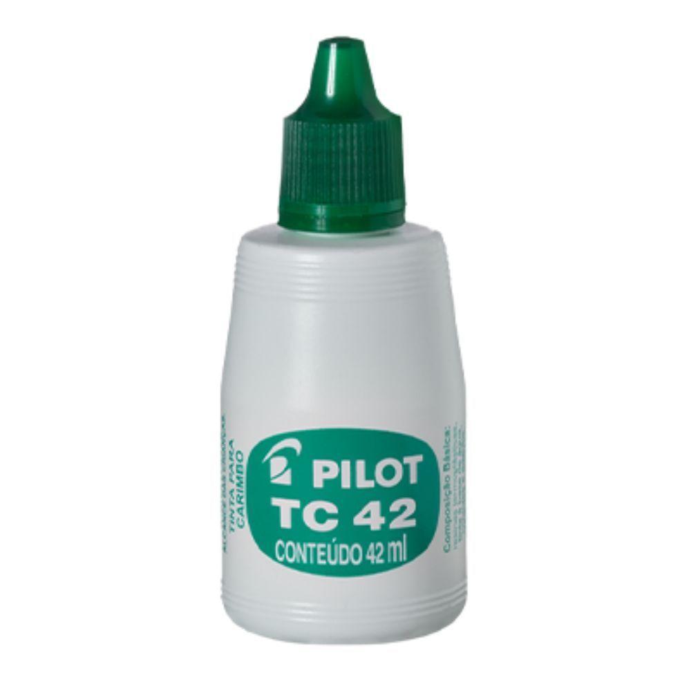 Tinta Tc42 Para Carimbo 42ml Pilot Verde - 1