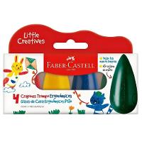 Giz De Cera Ergonômico Pião 4 Cores Faber-castell - 1