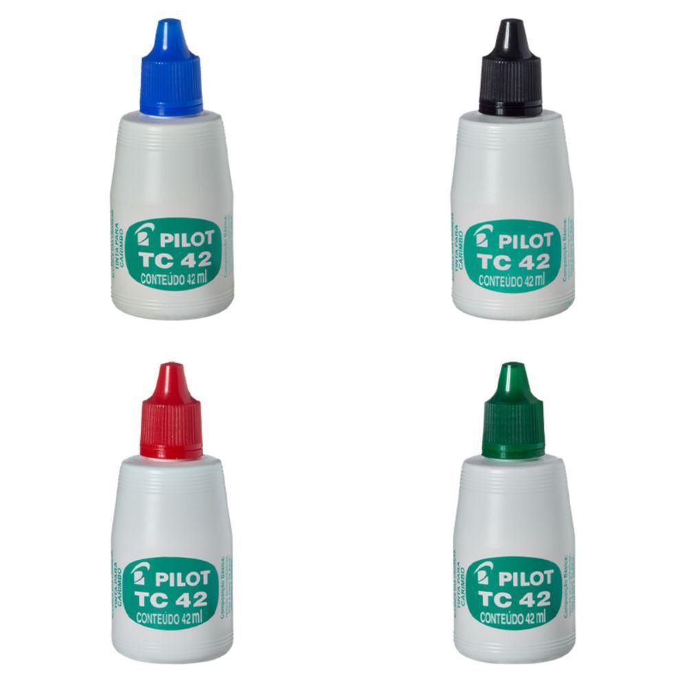 Tinta Tc42 Para Carimbo 42ml Pilot Preto - 2