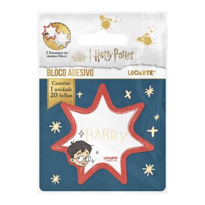 Bloco Adesivo Harry Potter 20 Folhas Leoarte
