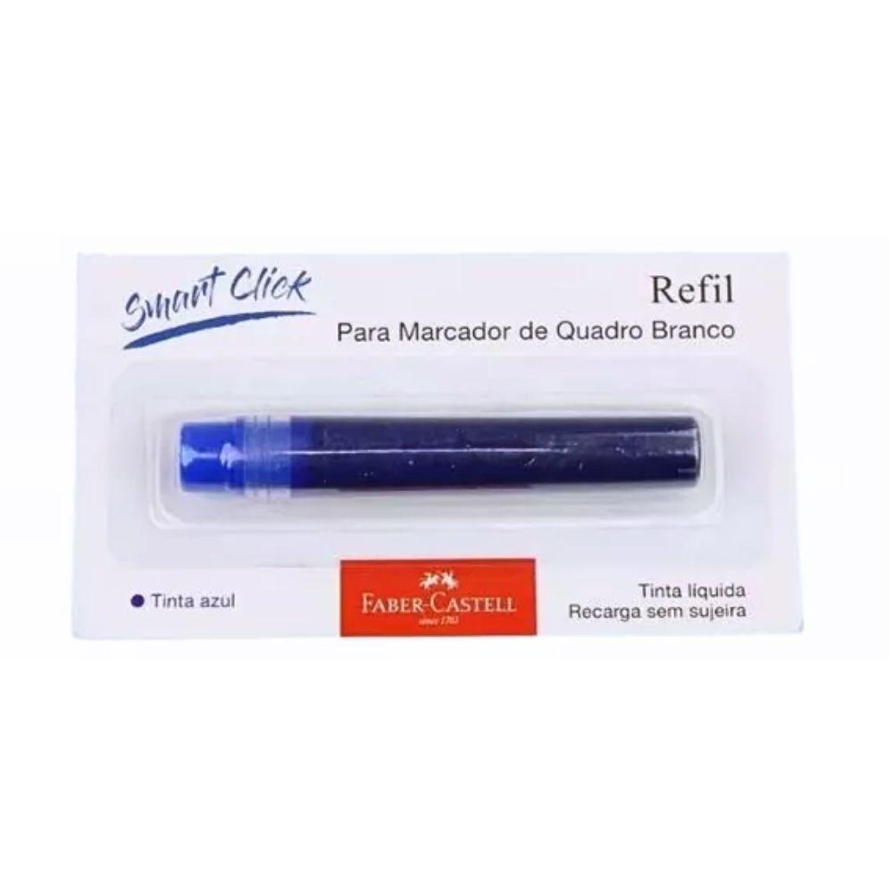 Kit 3 Marcadores Quadro Branco Recarregável + 3 Refil Faber-castell Azul, Preto E Vermelho - 5