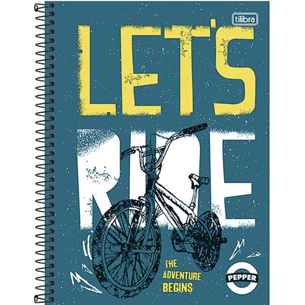 Caderno Espiral Capa Dura Universitário Pepper Masculino 80 Folhas 1 Matéria Tilibra - 1