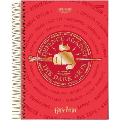 Caderno Espiral Capa Dura Universitário 1 Matéria Harry Potter 96 Folhas