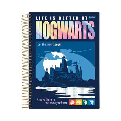 Caderno Espiral Universitário Capa Dura 1 Matéria Harry Potter Com 96 Folhas