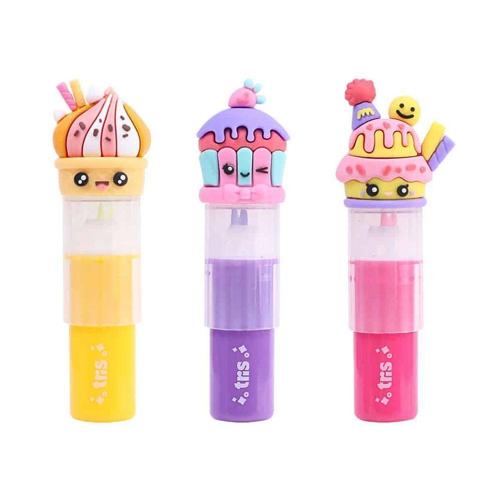 Marca Texto Com Carimbo Doçura Docinhos Tris Lilás - 3