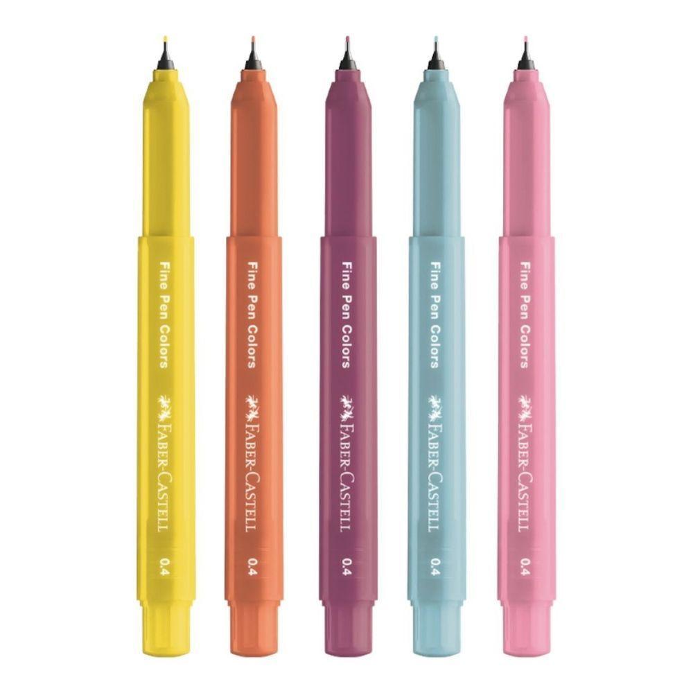 Caneta Ponta Fina Com Cheirinho 5 Cores Faber-castell - 3