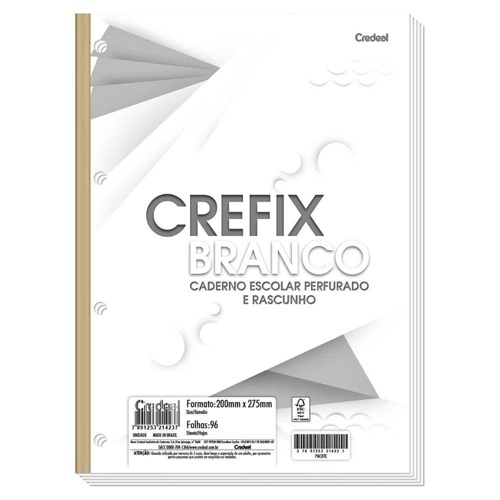 Refil Fichário Bloco Universitário 96 Folhas Credeal - 1