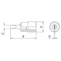 Soquete Cromo Vanádio Ponta Chata Tamanho 8 Encaixe 3/8 Tramontina Pro Tramontina - 2