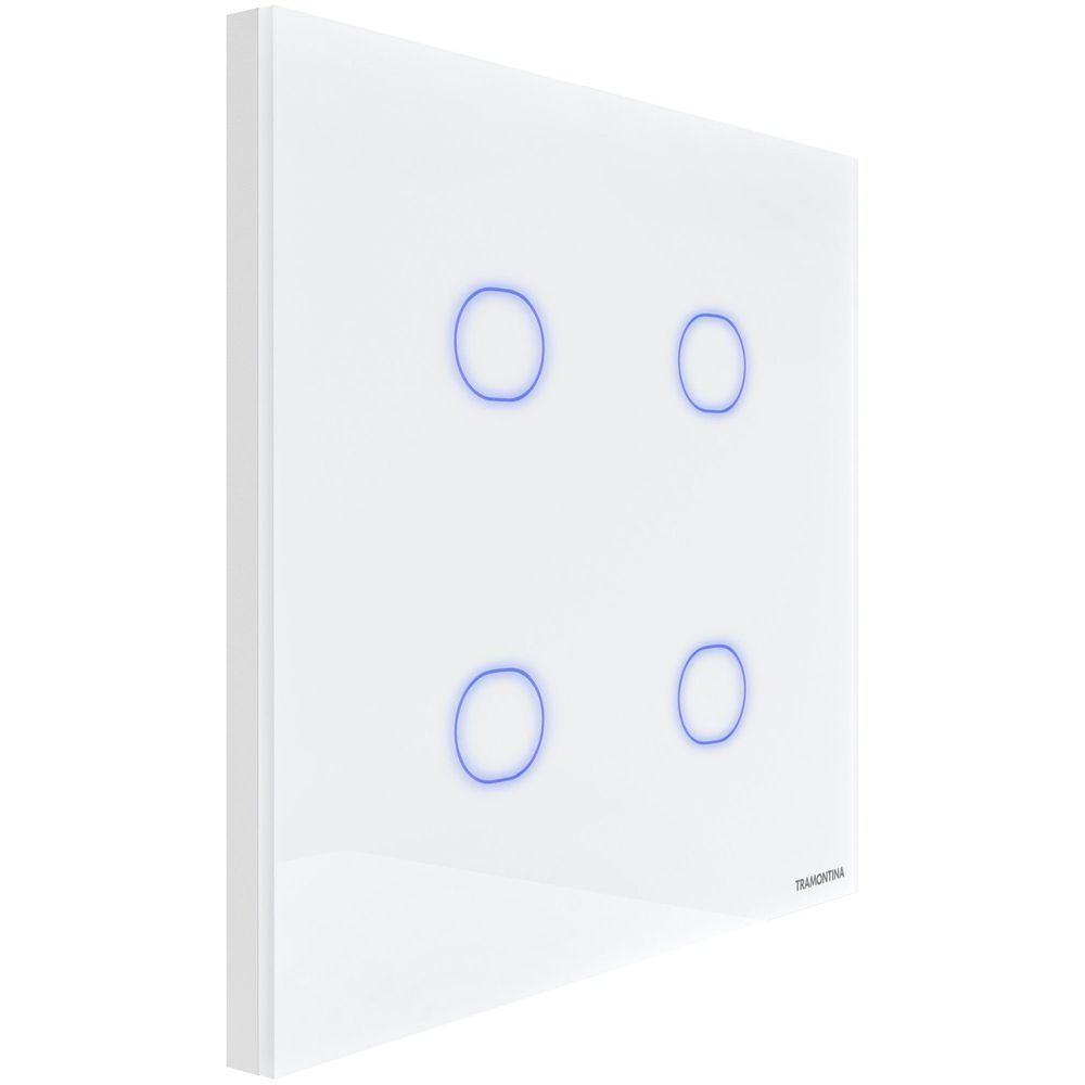 Interruptor Touch Smart 4x4 Tramontina Branco 4 Canais Tramontina - 3