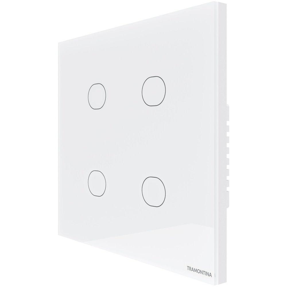 Interruptor Touch Smart 4x4 Tramontina Branco 4 Canais Tramontina - 5