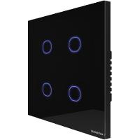 Interruptor Touch Smart 4x4 Tramontina Preto 4 Canais Tramontina - 1