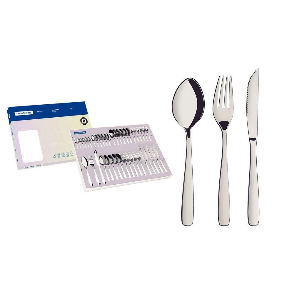 Faqueiro Para Churrasco Tramontina Amazonas Em Aço Inox 42 Peças Tramontina - 1