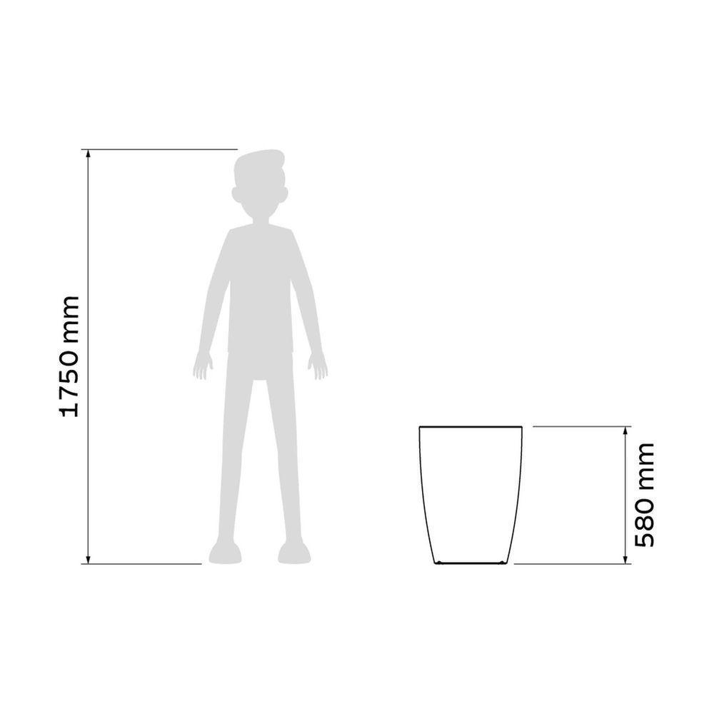 Vaso Tramontina Thai Polietileno Verde Sálvia 58cm Tramontina - 3