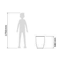 Vaso Tramontina Thai Polietileno Verde Sálvia 58cm Tramontina - 3