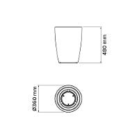 Vaso Tramontina Thai Polietileno Verde Sálvia 48cm Tramontina - 3