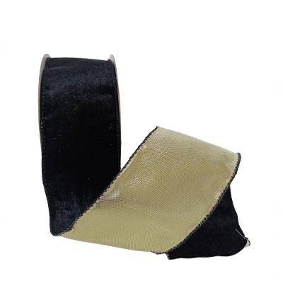 Fita Aramada Preta Em Tecido 6,3cm X 9,14m