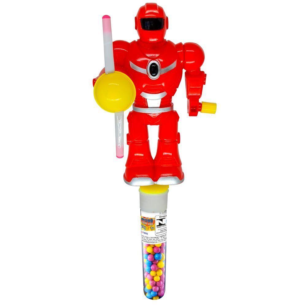 Robô Com Luz Candy Toys Fampar Display Com 9 Unidades - 5