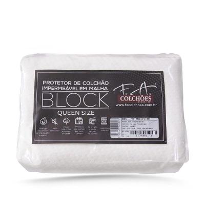 Protetor De Colchão Impermeável Malha Block - Queen Size 158x198x36