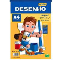 Bloco De Papel Desenho 140g-m 20 Folhas Jandaia A4 (210 X 297mm) - 1