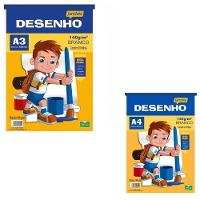Bloco De Papel Desenho 140g-m 20 Folhas Jandaia A4 (210 X 297mm) - 2