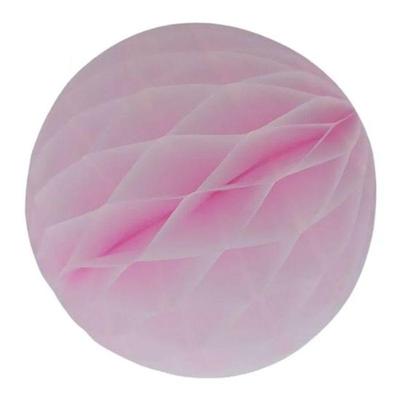 Enfeite De Papel Globo 13cm Rosa Claro 1 Unidade