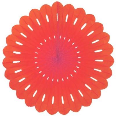 Enfeite De Papel Margarida Fiorata 63cm Vermelho 1 Unidade