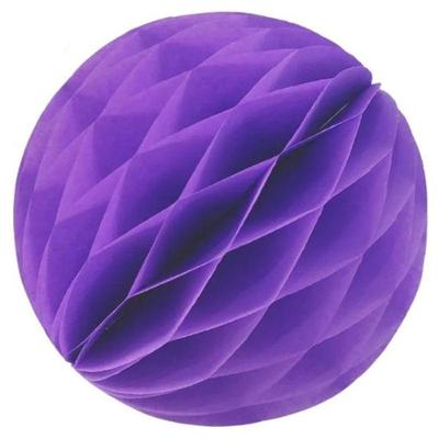 Enfeite De Papel Globo 34cm Roxo 1 Unidade