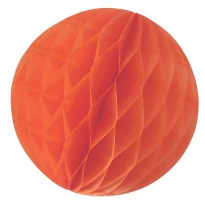 Enfeite De Papel Globo 21cm Laranja 1 Unidade
