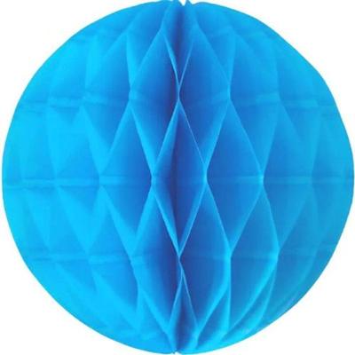 Enfeite De Papel Globo 48cm Azul Turquesa 1 Unidade