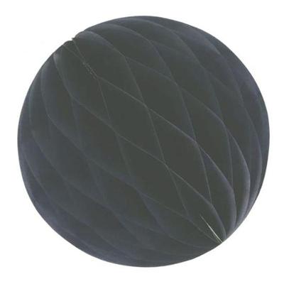 Enfeite De Papel Globo 13cm Preto 1 Unidade