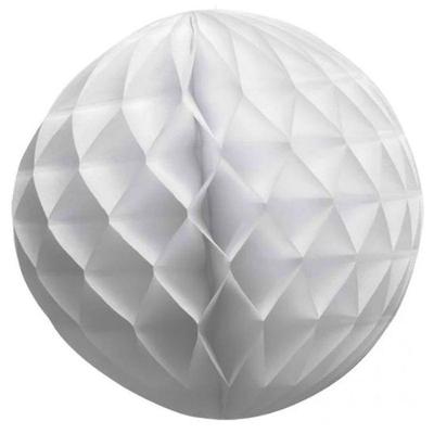 Enfeite De Papel Globo 34cm Branco 1 Unidade