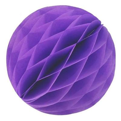 Enfeite De Papel Globo 21cm Roxo 1 Unidade