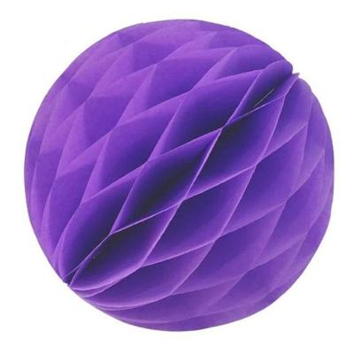 Enfeite De Papel Globo 13cm Roxo 1 Unidade