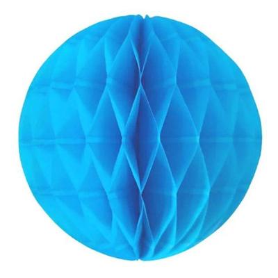 Enfeite De Papel Globo 13cm Azul Turquesa 1 Unidade