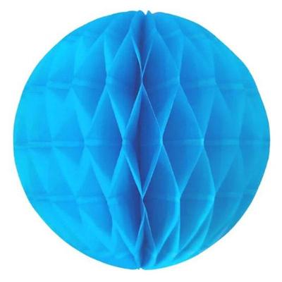 Enfeite De Papel Globo 21cm Azul Turquesa 1 Unidade