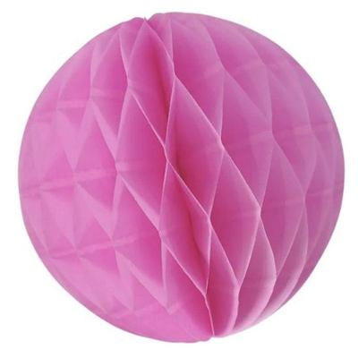 Enfeite De Papel Globo 21cm Rosa Choque 1 Unidade
