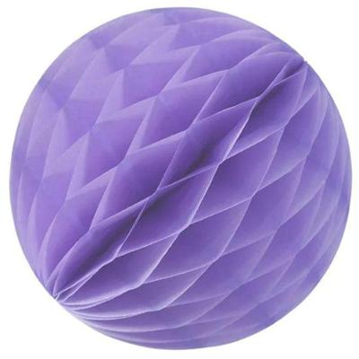 Enfeite De Papel Globo 34cm Lilás 1 Unidade