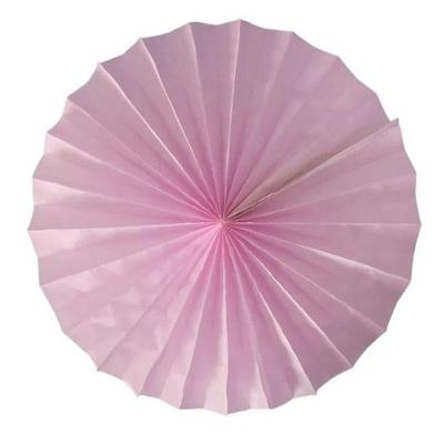 Enfeite De Papel Fiorata 20cm Rosa Claro 1 Unidade