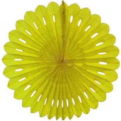 Enfeite De Papel Margarida Fiorata 63cm Amarelo Claro 1 Unidade
